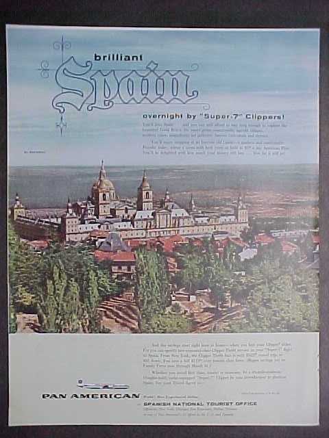 1959 A Pan American ad promoting Spain.